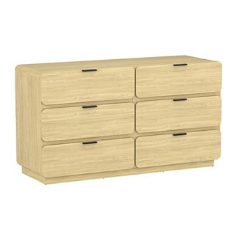 MANHATTAN COMFORT Chrystie 60-Inch 6-Drawer Double Dresser