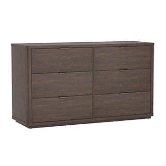 MANHATTAN COMFORT Evelyn 6-Drawer Double Dresser