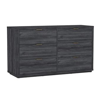 MANHATTAN COMFORT Evelyn 6-Drawer Double Dresser