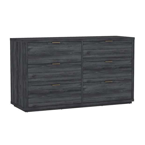 MANHATTAN COMFORT Evelyn 6-Drawer Double Dresser