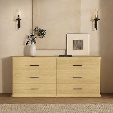 MANHATTAN COMFORT Clifford 6-Drawer Double Dresser