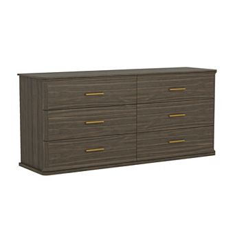 MANHATTAN COMFORT Clifford 6-Drawer Double Dresser