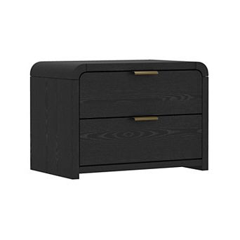 MANHATTAN COMFORT Grace 28-inch Modern 2-Drawer Nightstand