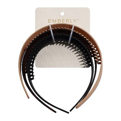 Emberly 3-Pack Matte Animal Print Headbands