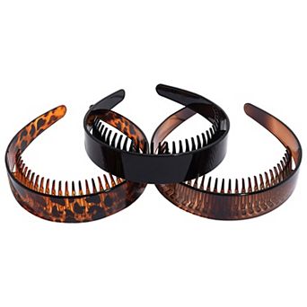 Emberly 3-Pack Shiny Animal Print Headbands