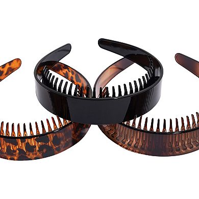 Emberly 3-Pack Shiny Animal Print Headbands