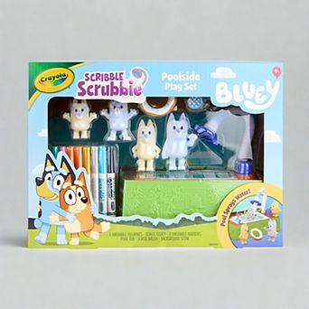 Crayola Scribble Scrubbie Bluey Poolside Playset