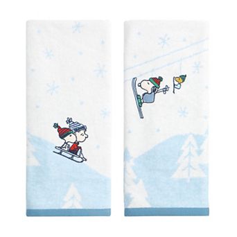 St. Nicholas Square® Peanuts 2 pc Ski Trip Hand Towel Set