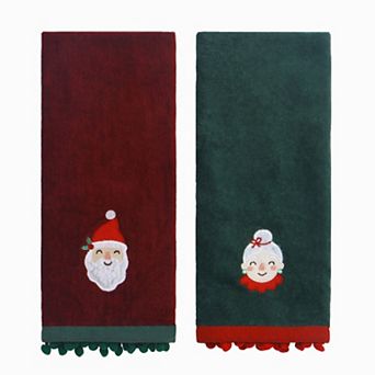 St. Nicholas Square® 2 pc Mr. & Mrs. Claus Hand Towel Set