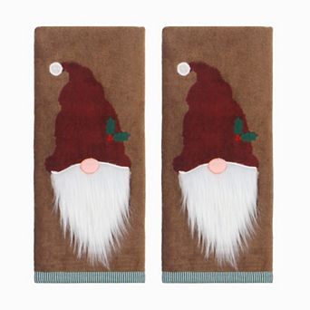 St. Nicholas Square® 2 pc Festive Gnome Hand Towel Set
