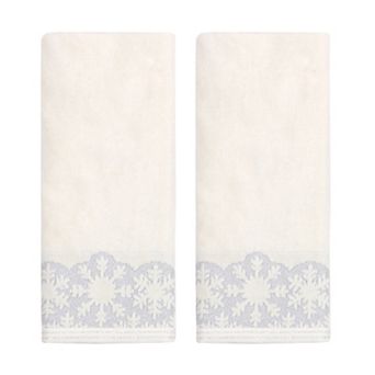 St. Nicholas Square® 2 pc Snowflake Towel