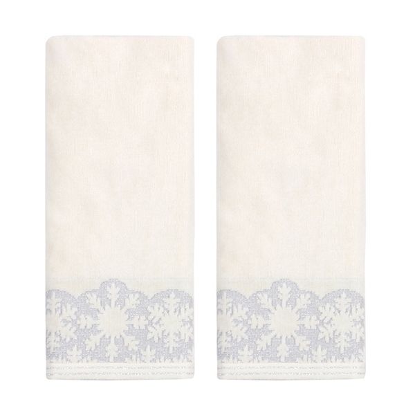 St. Nicholas Square® 2 pc Snowflake Towel