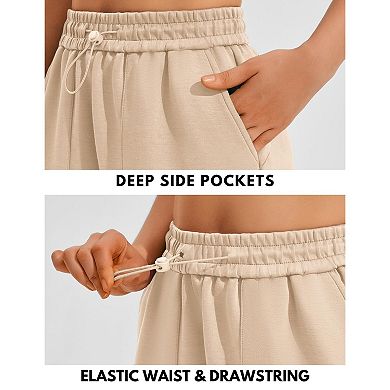 PINSPARK Women's Casual Summer Sweat Shorts Comfy Lounge Athletic Shorts with Pockets