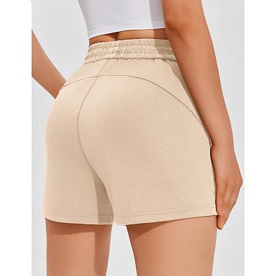 PINSPARK Women's Casual Summer Sweat Shorts Comfy Lounge Athletic Shorts with Pockets