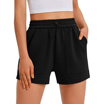 PINSPARK Women's Casual Summer Sweat Shorts Comfy Lounge Athletic Shorts with Pockets