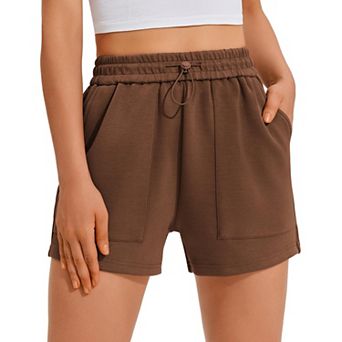PINSPARK Women's Casual Summer Sweat Shorts Comfy Lounge Athletic Shorts with Pockets
