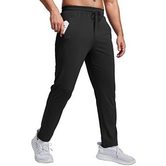 PINSPARK Men's Joggers Lightweight Quick Dry Athletic Track Pants with Zipper Pockets