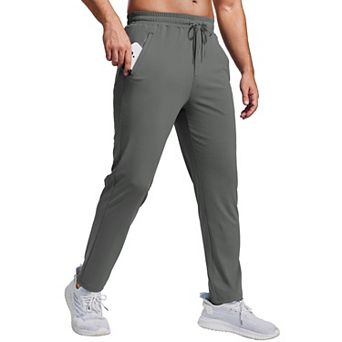 PINSPARK Men's Joggers Lightweight Quick Dry Athletic Track Pants with Zipper Pockets