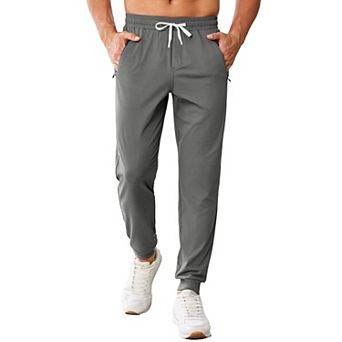 Pinspark Men's 7" Quick Dry Gym Workout Running Shorts with Towel Loop And Zipper Pockets