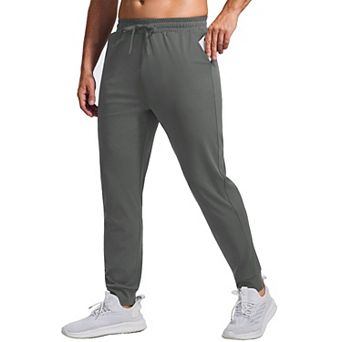 Pinspark Men's Athletic Joggers Lightweight Quick Dry Workout Track Pants with Zipper Pockets