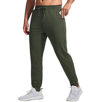 Pinspark Men's Athletic Joggers Lightweight Quick Dry Workout Track Pants with Zipper Pockets