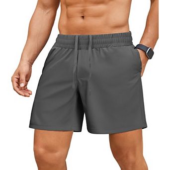 Pinspark Men's 5" Lightweight Running Shorts Quick Dry Gym Shorts with Zip Pocket
