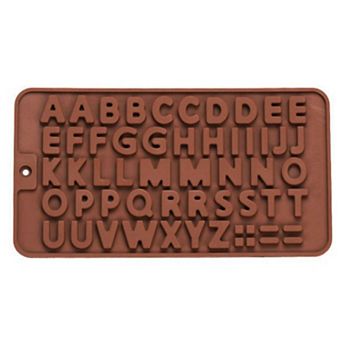 Silicone Alphabet Chocolate Mold (8.1 x 4.4 Inch)