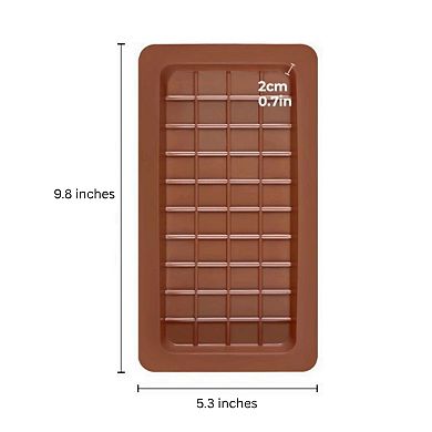 Silicone Chocolate Bar Mold (5.3 x 9.8 Inch)