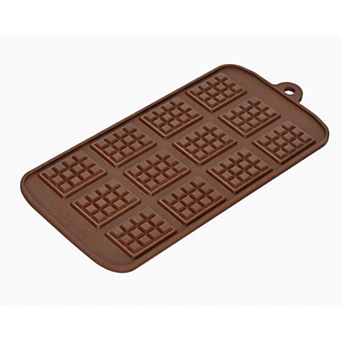 Silicone Mini Chocolate Bar Mold (4.2 x 8.9 Inch) - Makes 12 Mini Chocolate Bars