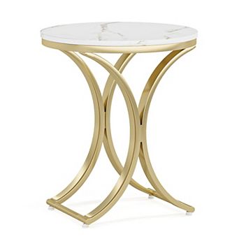 Multi-Use Round End Table for Nightstand, Side Table, or Living Room Accent
