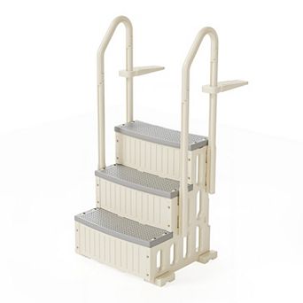 Heavy-Duty Safety Pool Ladder with Handrails for Above Ground Pools