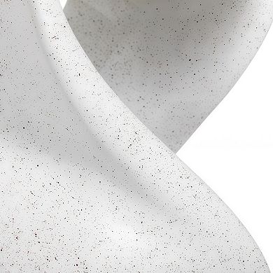 Modern Twisted-Base Terrazzo Accent Side Table for Indoor and Outdoor Use