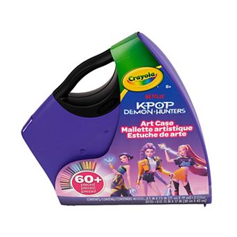 Crayola K Pop Demon Hunters 40 pc Coloring & Sticker Art Case