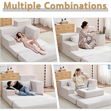 Oversized Sofa Bed Sleeper, High-Density Foam Cloud Couch