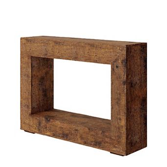 Farmhouse Console Table, Long Sofa Table Behind The Couch, Narrow Sofa Table with Storage