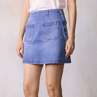 Petite LC Lauren Conrad Patch Pocket Mini Skirt