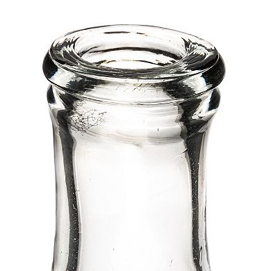 Hello Honey Large Decorative Glass Bottle, Clear