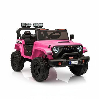 24V 2 Seater Ride on Car Truck with Remote Control, 44"-50" L Adjustable