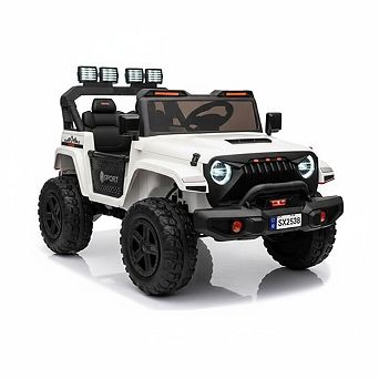 24V 2 Seater Ride on Car Truck with Remote Control, 44"-50" L Adjustable