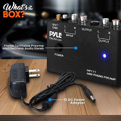 Pyle Mini Phono Turntable Preamp - Stereo