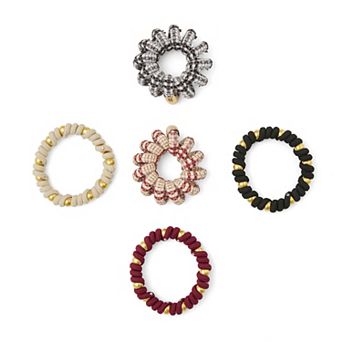 Emberly 5-Pack Coil Hair Ties