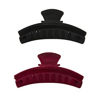 Emberly 2-Pack Velvet Claw Clips