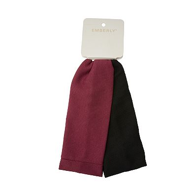 Emberly 2-Pack Ribbed Headwraps