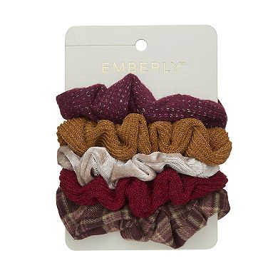 Emberly 5-Pack Assorted Scrunchie