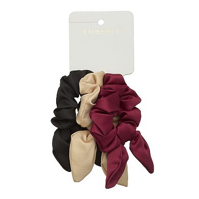 Emberly 3-Pack Mini Tails Scrunchie Set