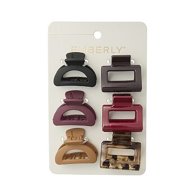 Emberly 6-Pack Mix Claw Clips