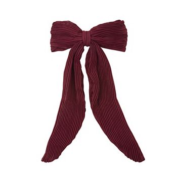 Emberly Pleated Bow Hair Clip