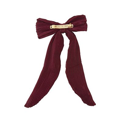 Emberly Pleated Bow Hair Clip