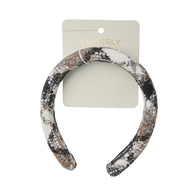 Emberly Padded Plaid Headband