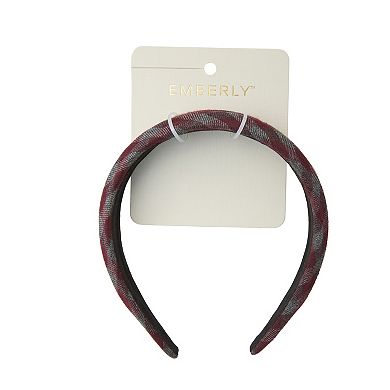 Emberly Plaid Padded Headband
